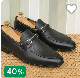 Chaussures homme en cuir noir élégantes