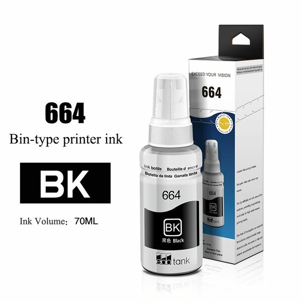 Encre d'imprimante 664 Noir BK 70ML