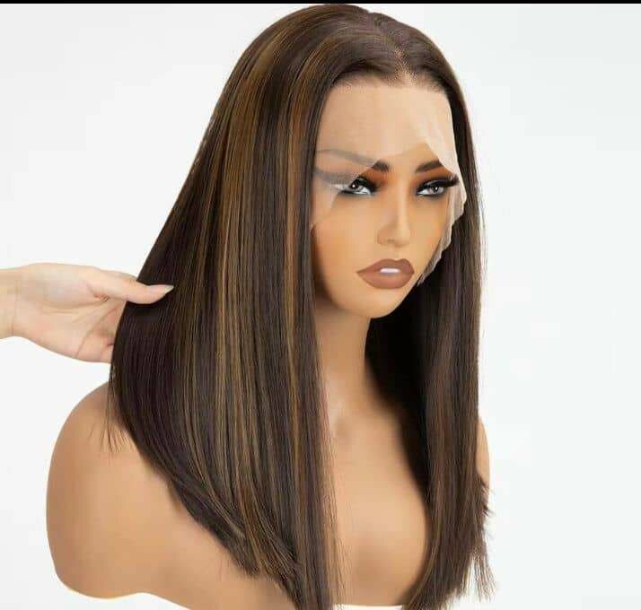 Perruque synthétique longue et naturelle