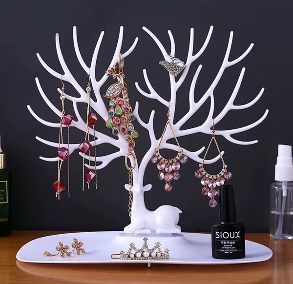Support bijoux élégant en forme d'arbre