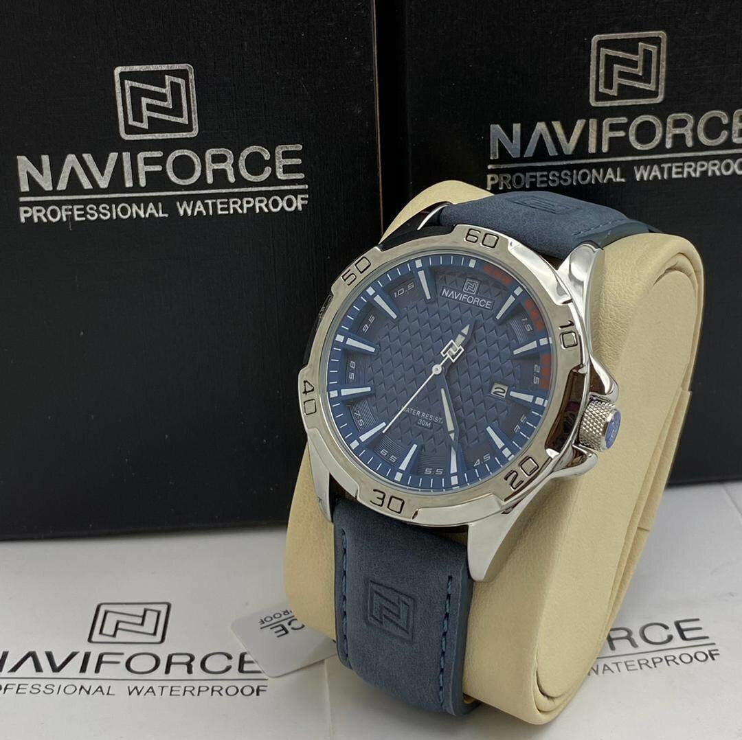 Naviforce leather watch