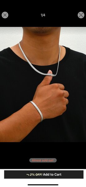 Collier et Bracelet Homme