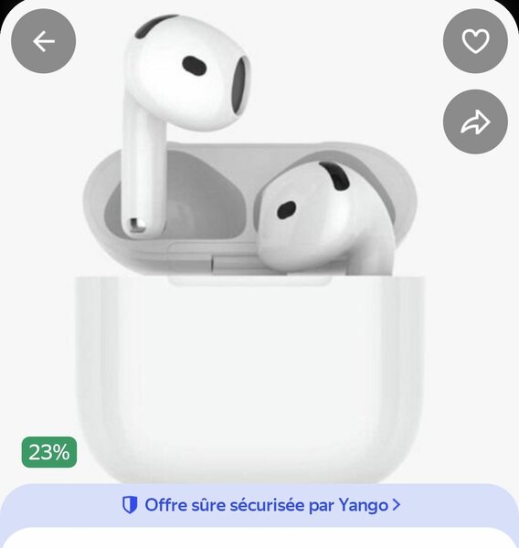 Écouteurs Apple AirPods Blanc