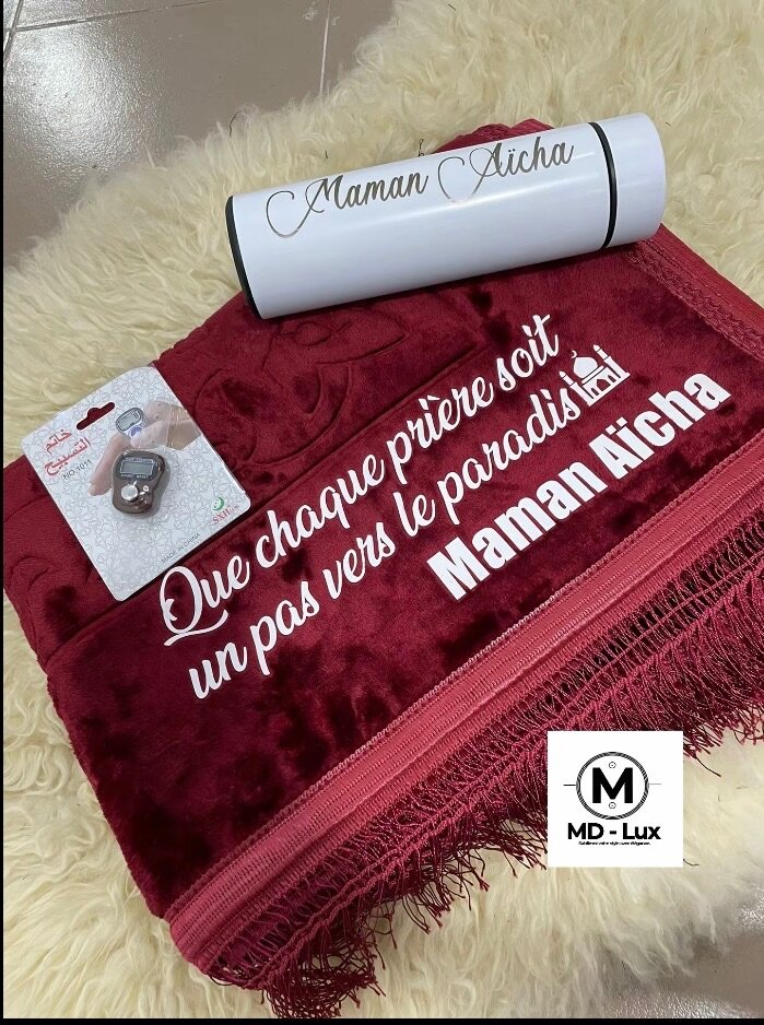 Tapis de prière personnalisée