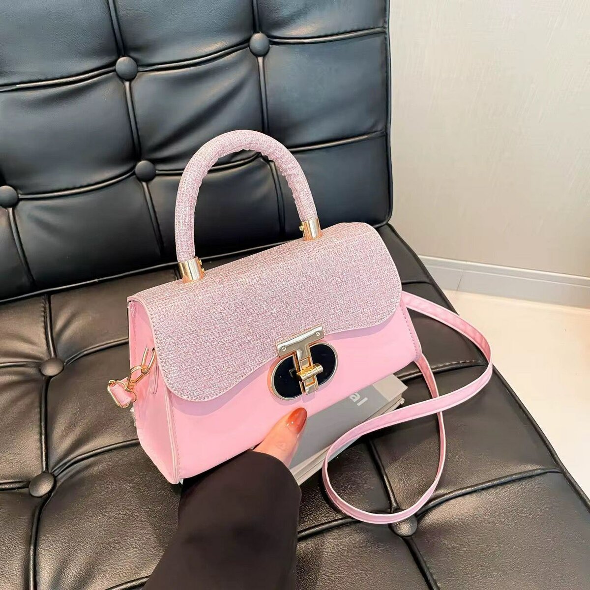 Sac à main élégant pailleté