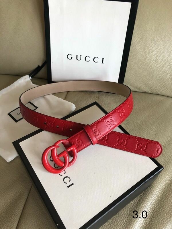 Designer leather belt