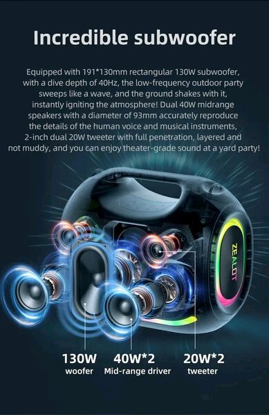 Enceinte Portable Bluetooth Puissante