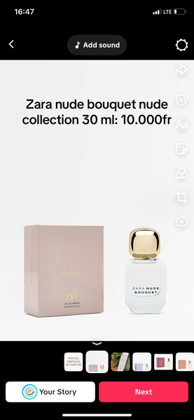 Zara Nude Bouquet Perfume