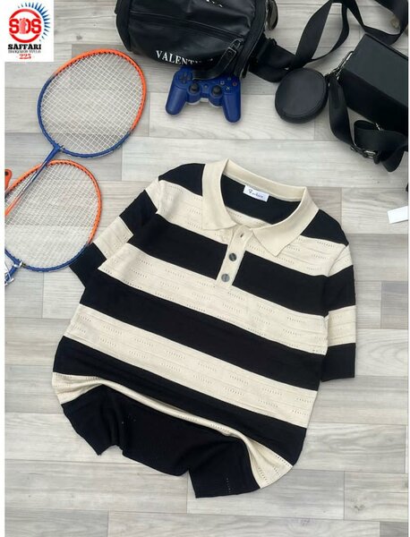 Polo rayé homme élégant