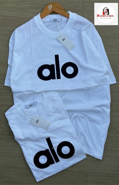 T-shirt blanc logo "alo"