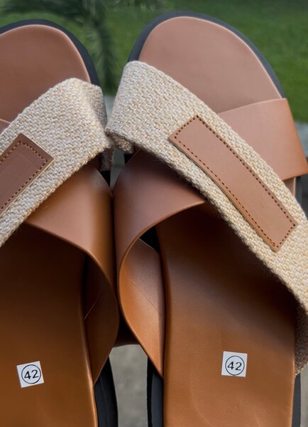 Sandales décontractées en cuir