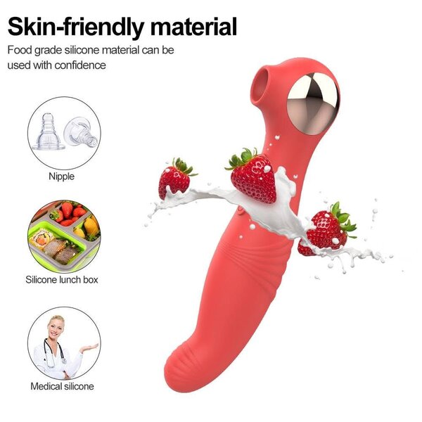 Vibromasseur Rose en Silicone pour Femme - Jouet Sexuel avec 10 Modes