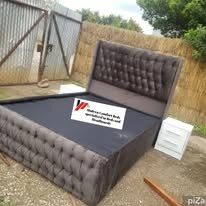 custom made bed with a high base
