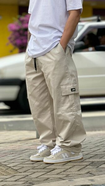 Pantalon Cargo Beige Homme