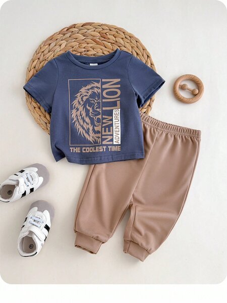 Ensemble T-shirt Lion Enfant