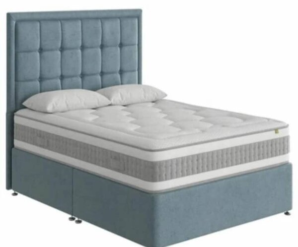 Lit adulte capitonné avec matelas