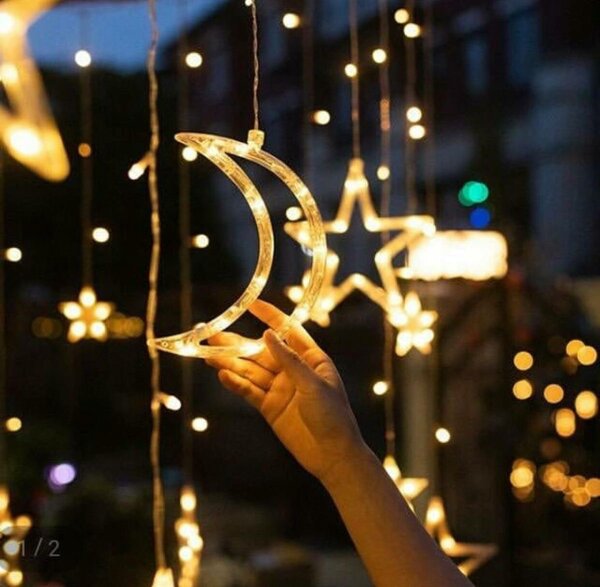 Гирлянда Звезды и Луна