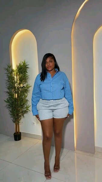 Chemise ample bleu pour femmes