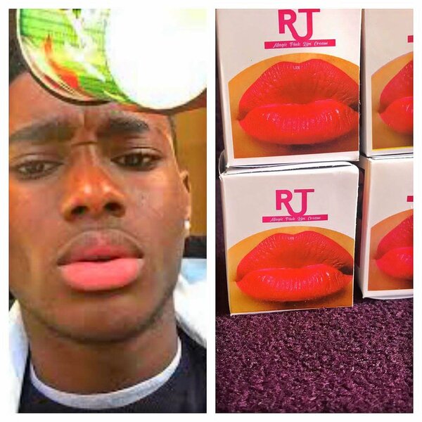 Pink lip cream for shiny lips