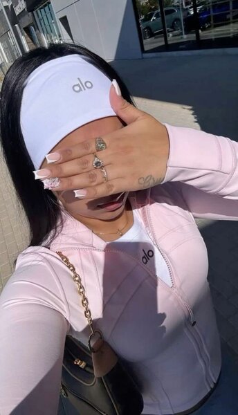 Bandeau de sport blanc