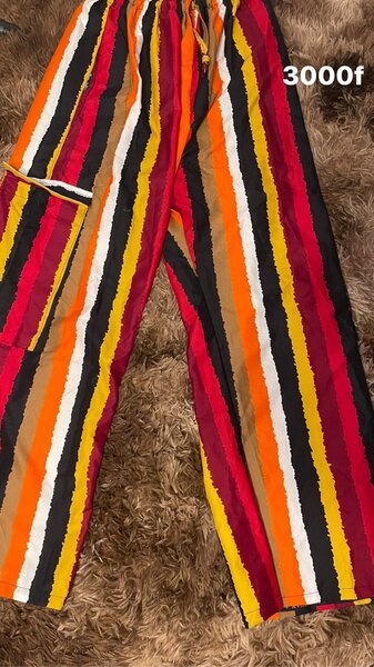 Pantalon coloré en coton