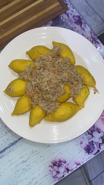 Galettes jaune au poisson