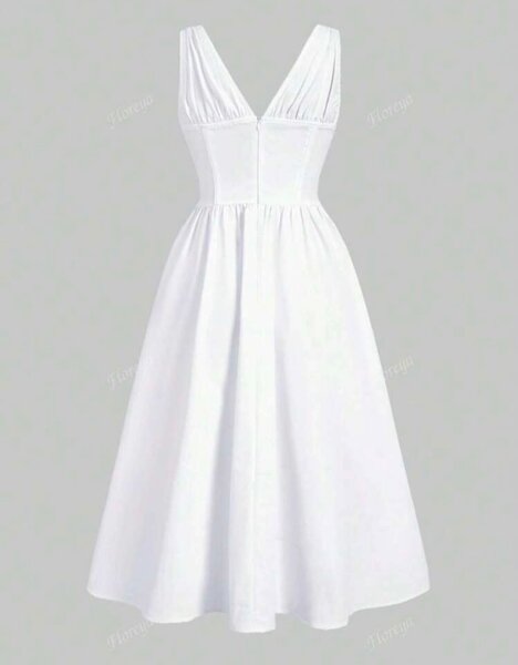 Платье белое, летнее