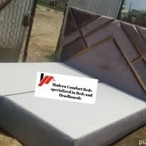custom made bed with a high base