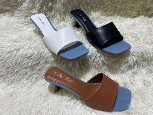 Mules élégants en cuir