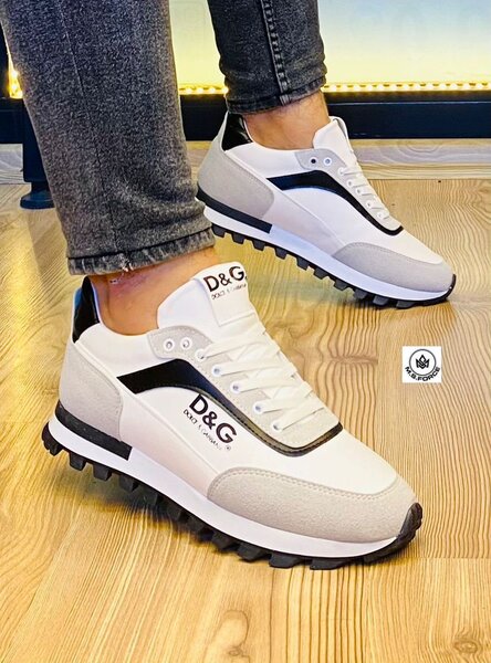 Baskets D&G blanches homme