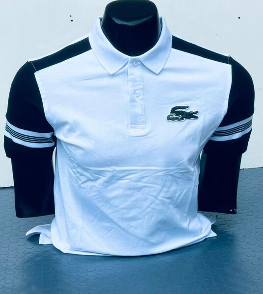 Polo sportif blanc homme