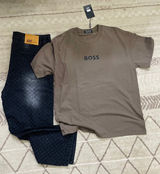 T-shirt marron casual et Cargo