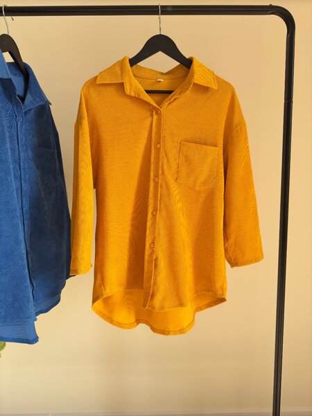 Рубашка однотонная хорошего качества размеры S , M, L