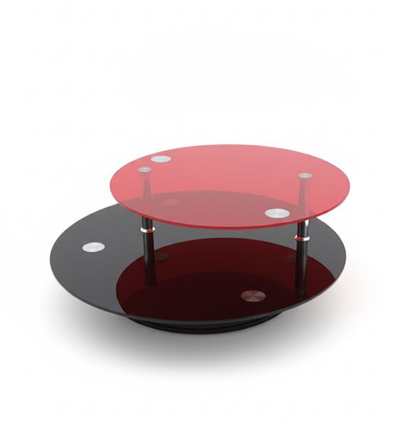 Table basse moderne en verre