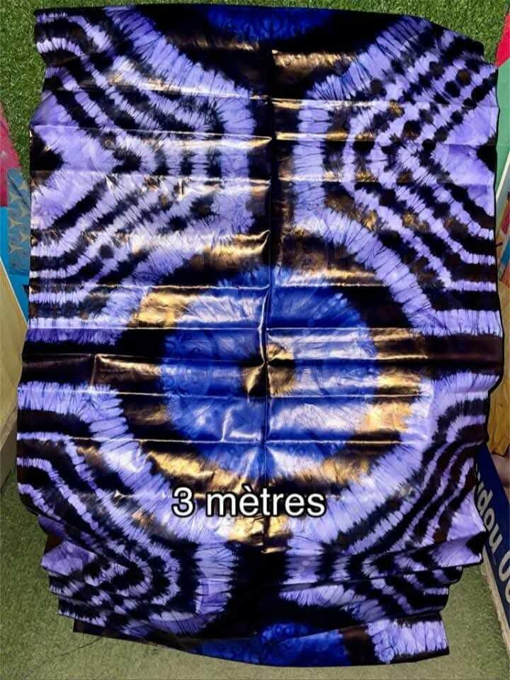 Tissu batik 3 mètres brillant