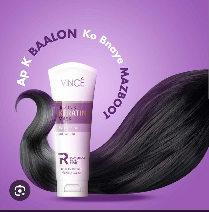 Vince Biotin Keratin Hair Mask 200ml