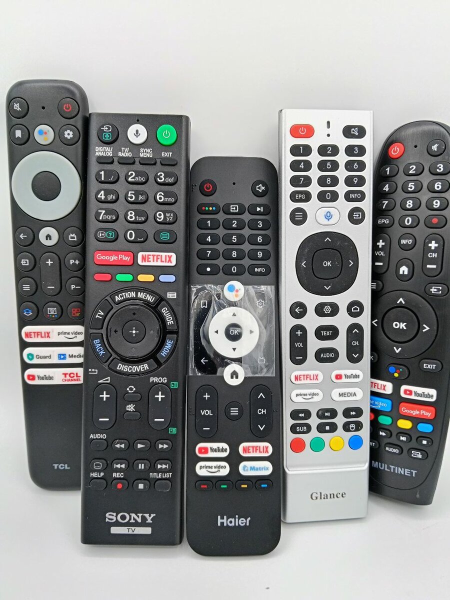 Haier , samsung, tcl, sony , galance ، multinet remote