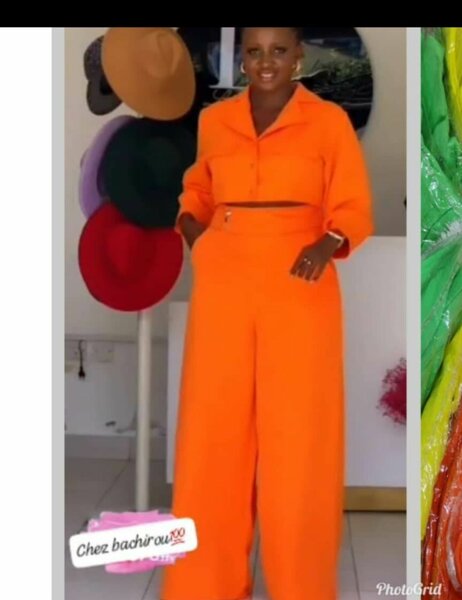 Ensemble orange élégant