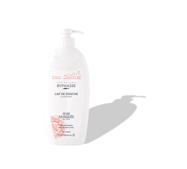 Byphasse DE DOUCHE CARESSE 1L PROTÉINE DE LAIT Vanille