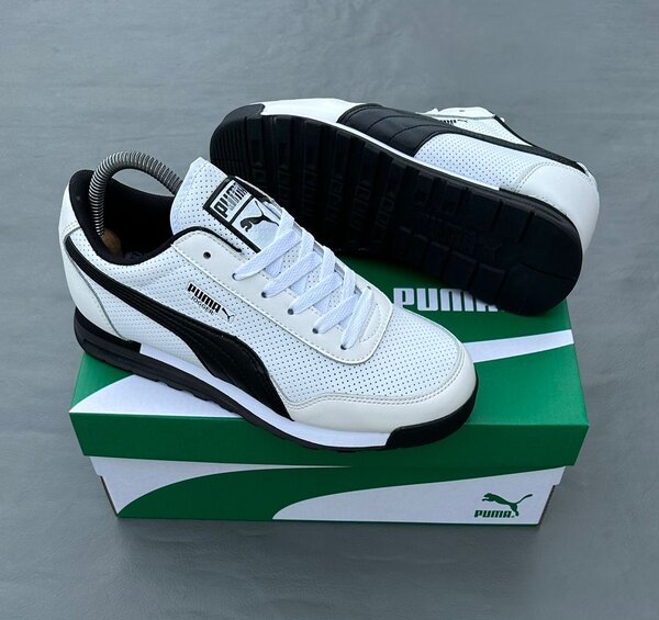 Puma chaussures homme blanc et noir