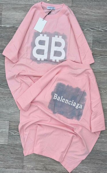 Robe oversize Balenciaga rose