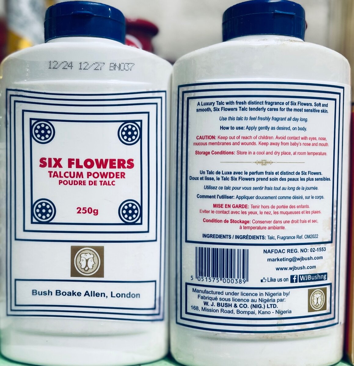 Six Flowers Talc 250g