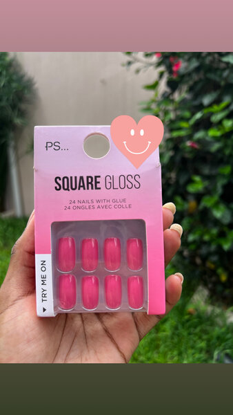 Ongles Carrés Gloss - 24 pcs