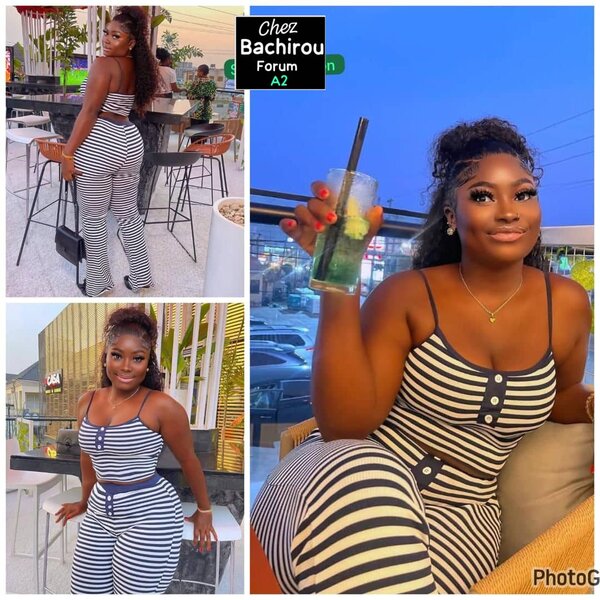 Combinaison rayée pour femme