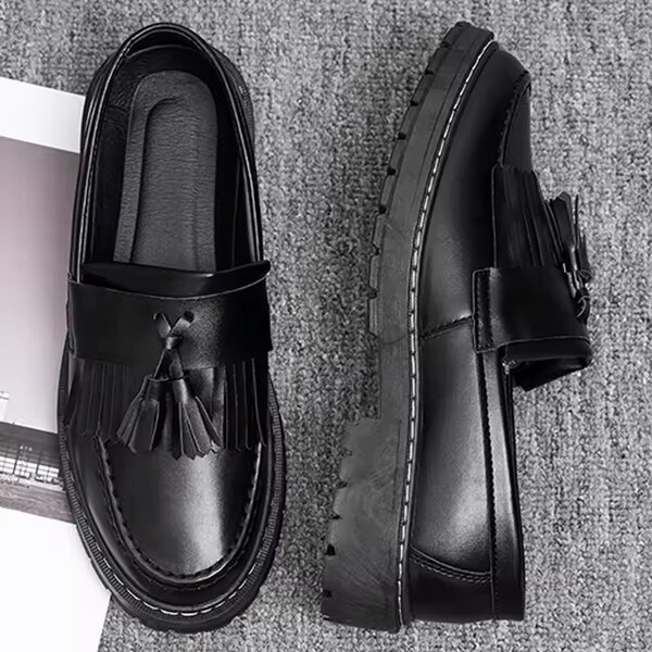 Mocassins Noirs Élégants Homme