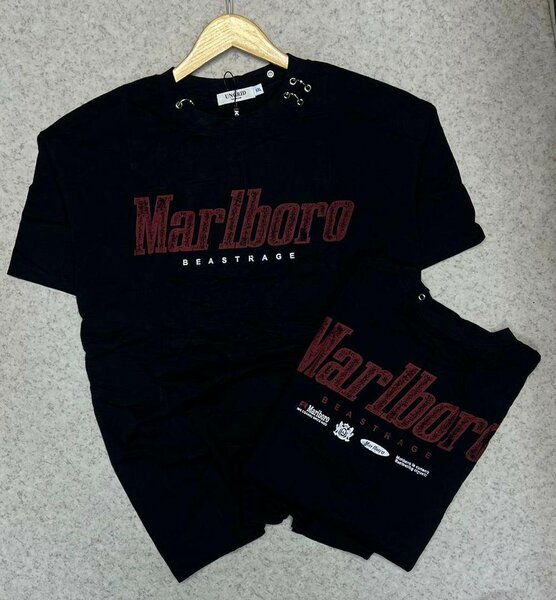 T-shirt Marlboro noire tendance