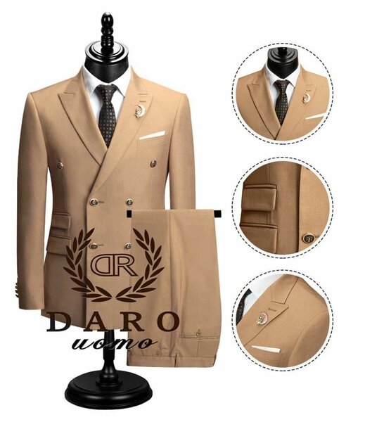 DARO DOUBLE BREASTED SUIT AVAILABLE IN 46/30 48/32 50/34 52/