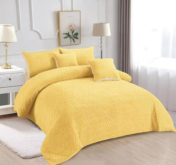 *6pcs set Milk Velvet Duvet*  Duvet 1pc Bedsheet 1pc Pillows