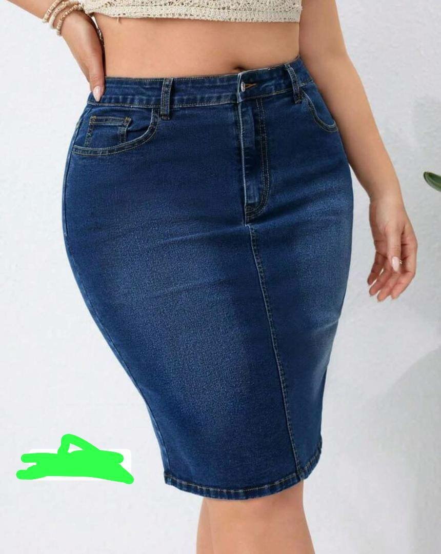 Jupe en jean tendance fendue