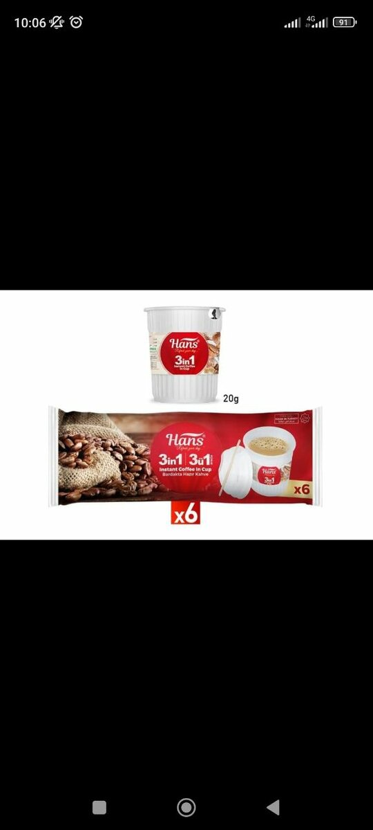 Café Instantané Assortiment Hans